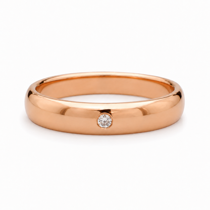 Argollas de Matrimonio con Zirconia Central 5mm 21947