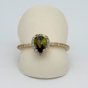 Anillo piedra verde