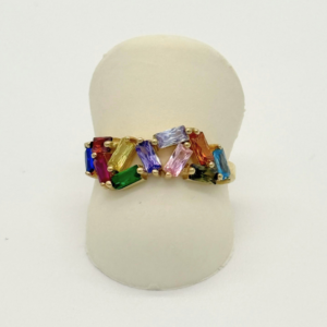 Anillo piedras de colores